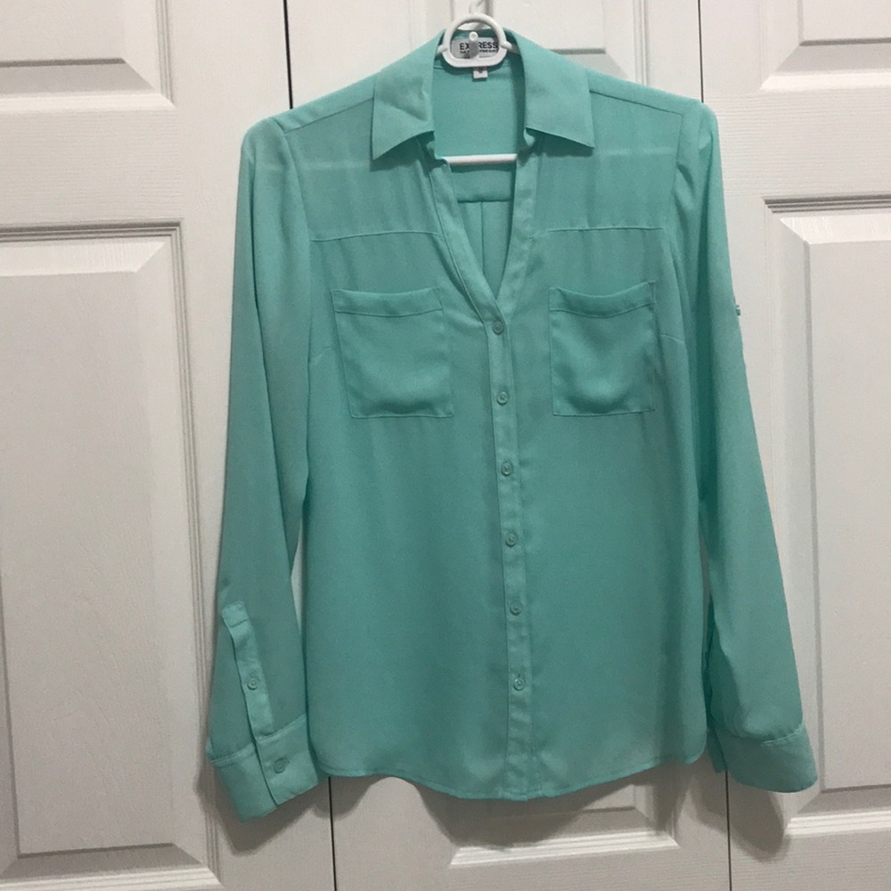 Express The Portofino Shirt Teal